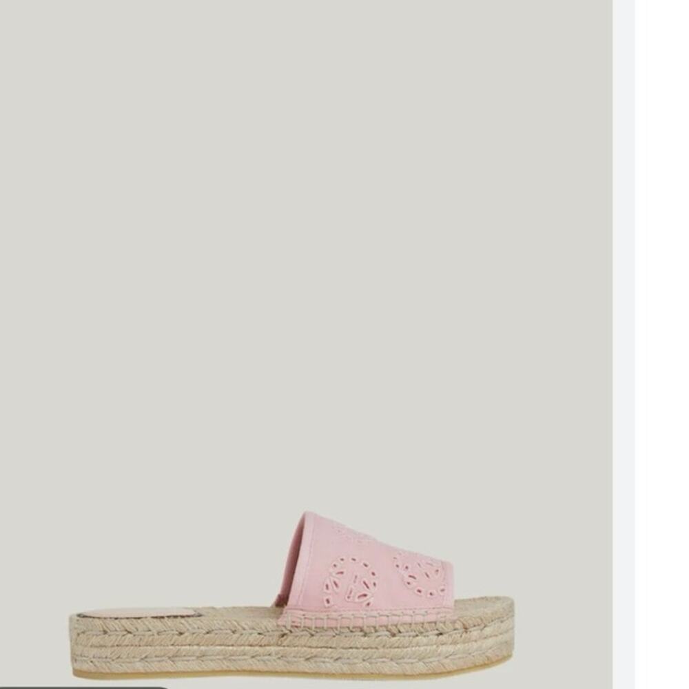 GUCCI Damita GG Eyelet Espadrille Sandals